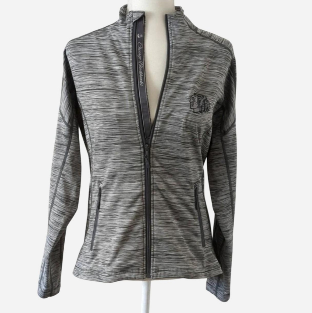 🔥 Chicago Blackhawks Women's Full-Zip Space-Dye Performance Jacket - Size M